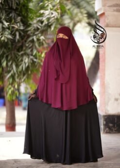 Alternative view of Two Side Cut Hijab Niqab-TC-01