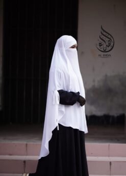 Alternative view of Two Side Cut Hijab Niqab-TC-02 (Copy)