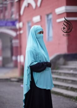 Alternative view of Two Side Cut Hijab Niqab-TC-05