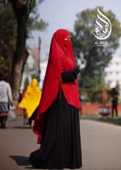 Alternative view of Two Side Cut Hijab Niqab-TC-04